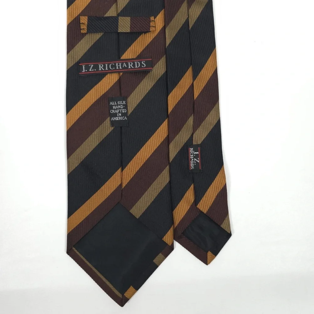 J.Z. RICHARDS ALL SILK HAND MADE IN USA 🇺🇸 Ties LOT Of 4 Multicolor‎